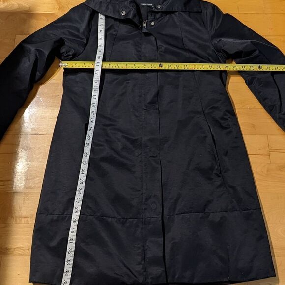 Eileen Fisher Stand Collar black Coat Small @B - Picture 4 of 9